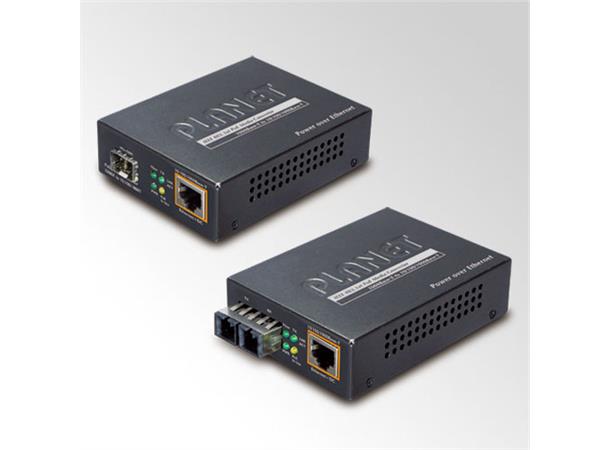 Planet Media Converter 10/100/1000 - SFP 10/100/1000B/T,  IEEE802.3at PoE 30W